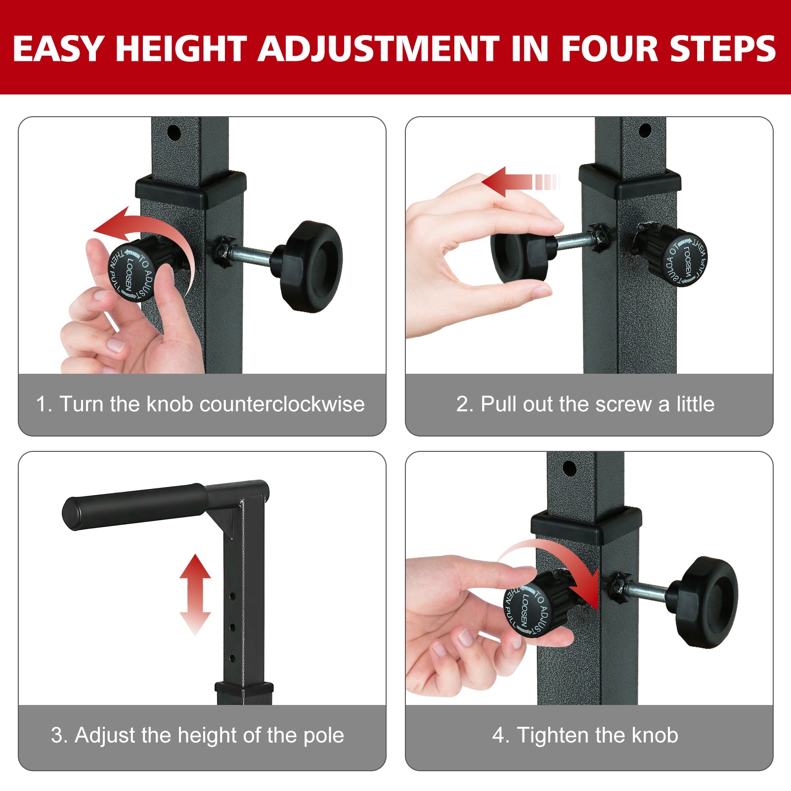 Dip Stand, Adjustable Height, Heavy Duty with Slip-Proof Grips, Multi-Functional for Tricep Dips