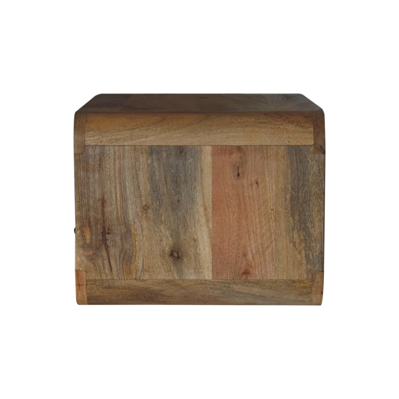 Solid Wood Floating Bedside with 1 Drawer & Open Slot, Brown