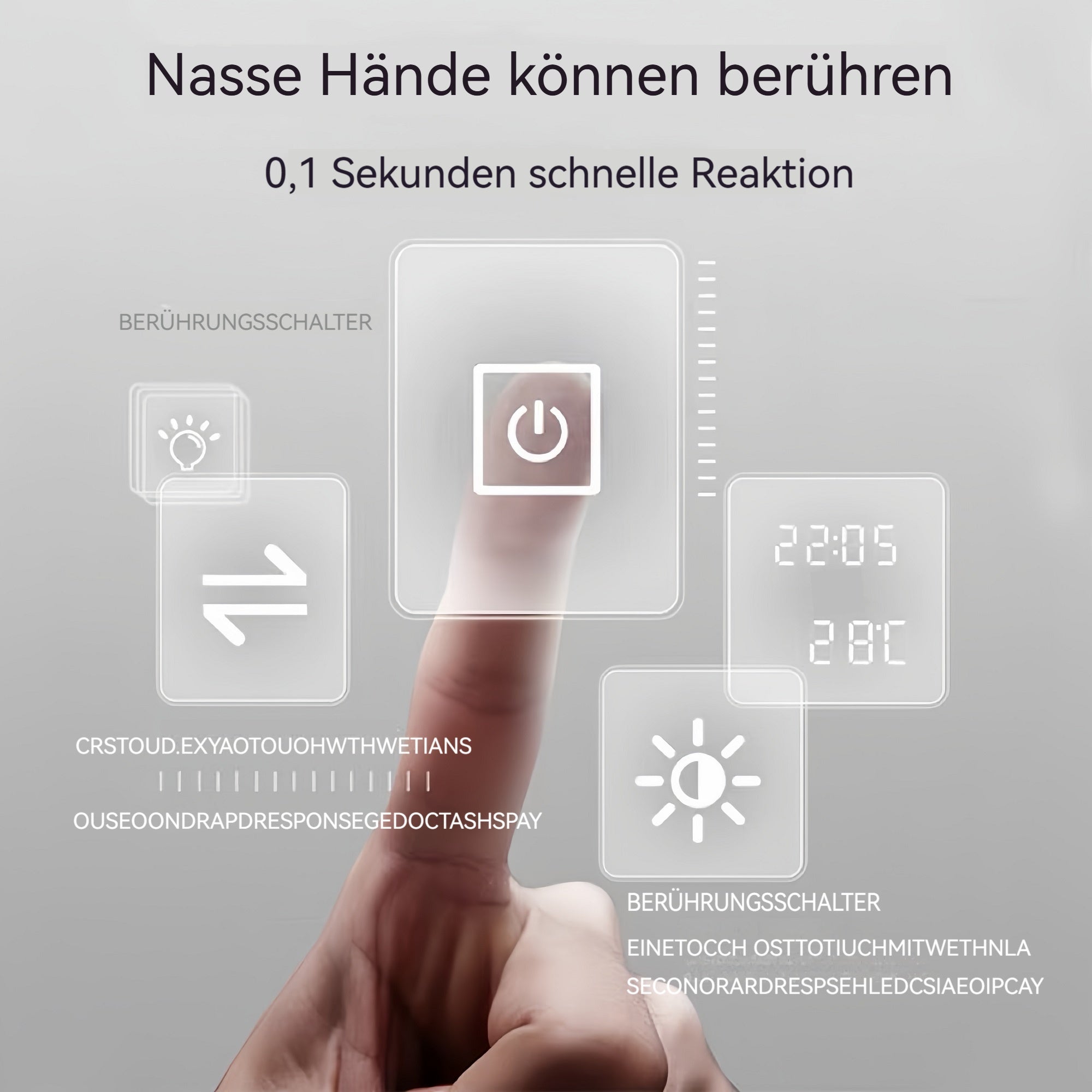 Full-length Vertical Mirror, LED Dimming 163x54CM, Aluminum Alloy Black