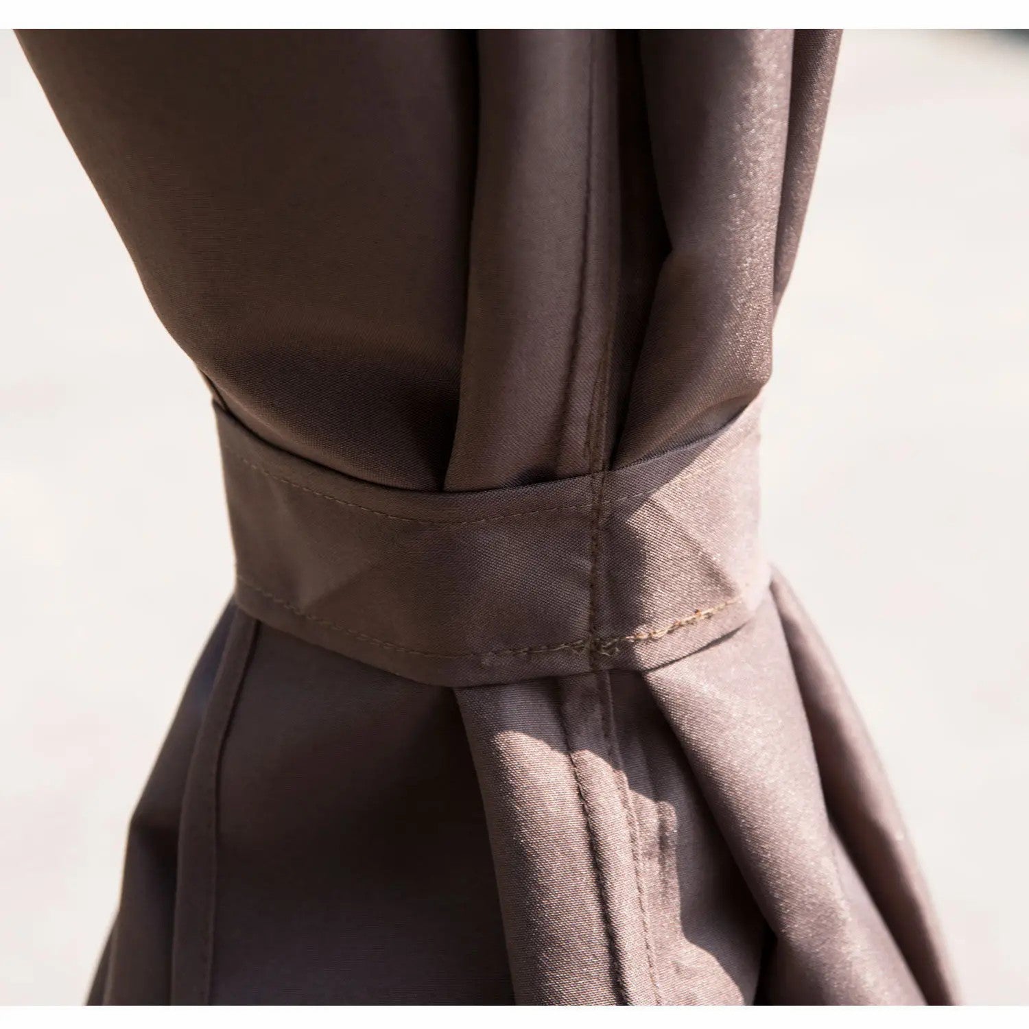 Garden Gazebo 3x3m Outdoor Canopy Shelter with Curtains, Steel Frame, Coffee