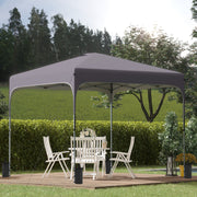 Pop Up Gazebo, 3 x 3(M) UPF 50+ Foldable Canopy Tent with Wheeled Carrybag, Dark Grey