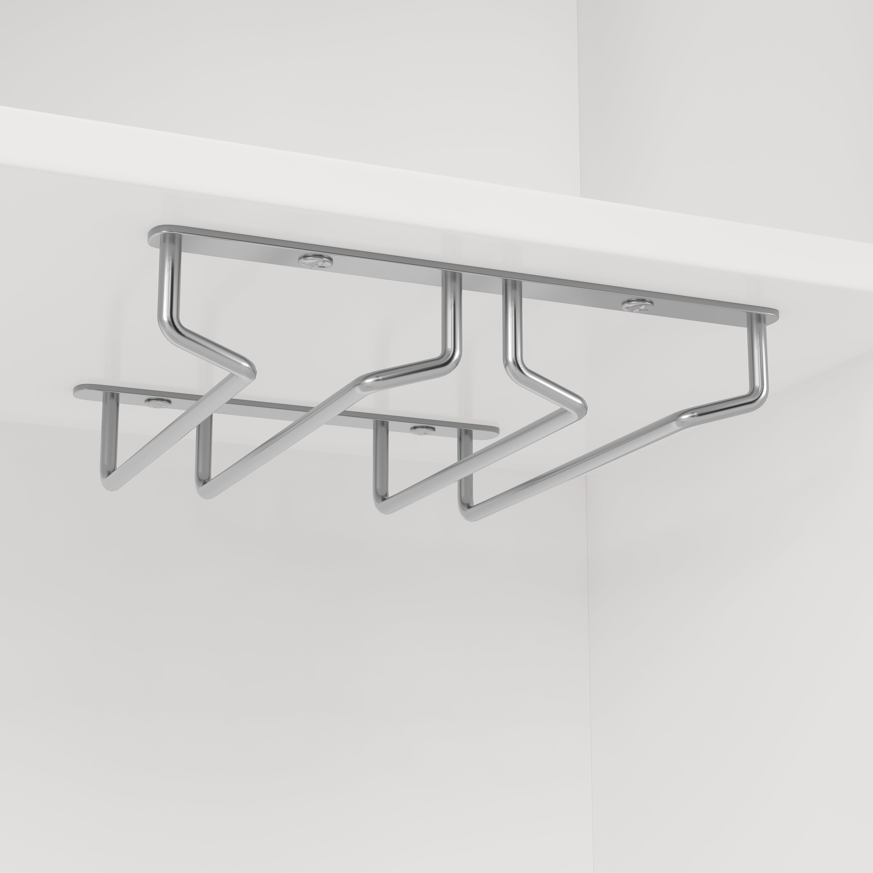 Tall Kitchen Cabinet Buffet Wine Rack Adjustable Shelves 4 Doors 2 Drawers - White