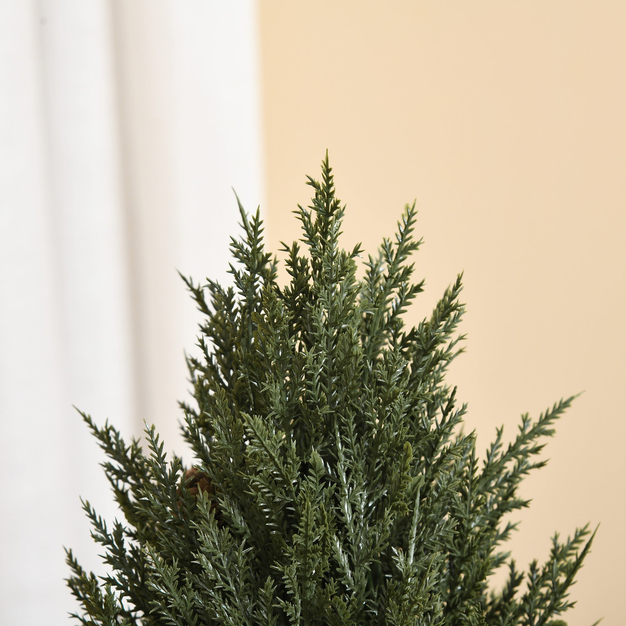 Christmas Tree 50 cm, Berries and Pine Cones, Green PVC PE