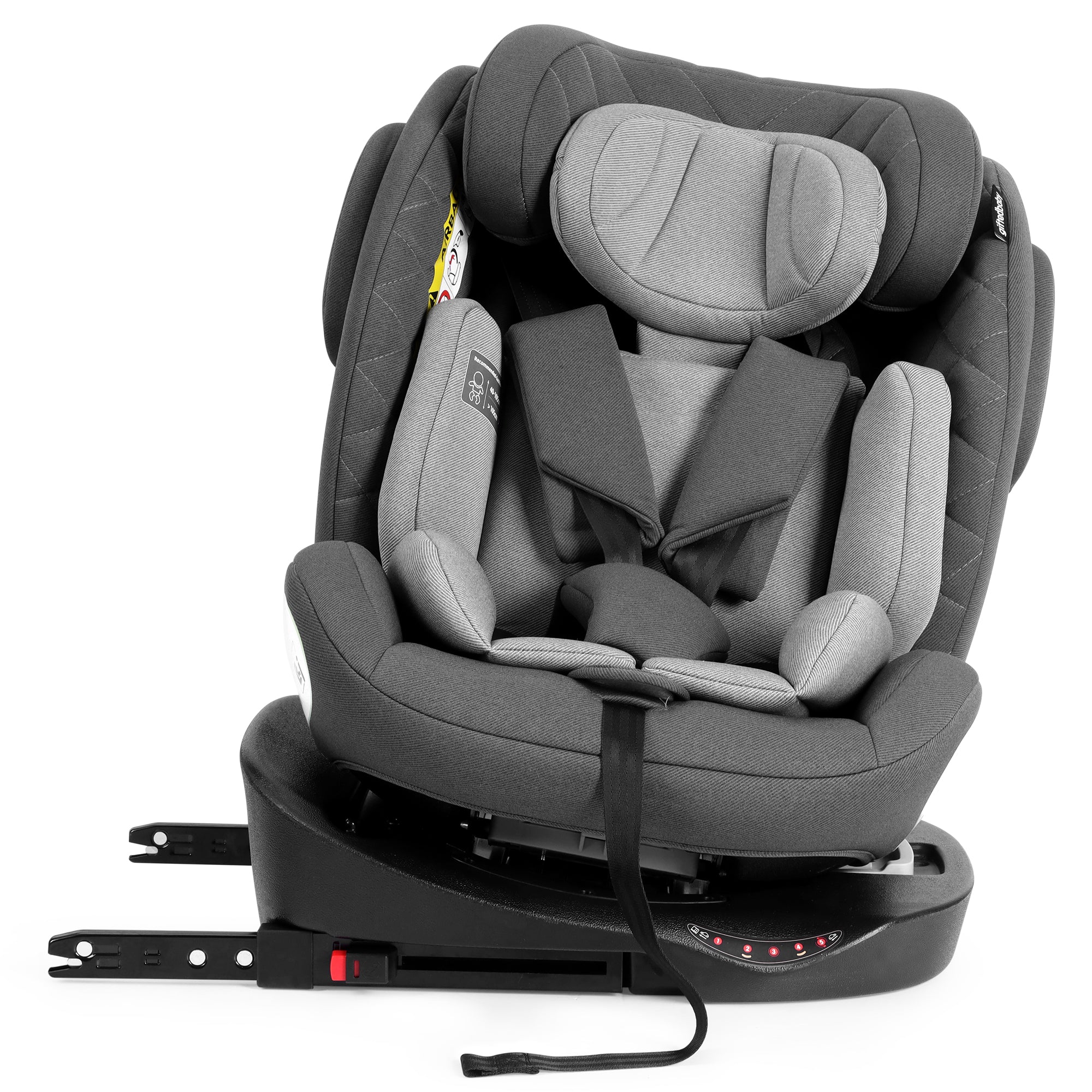 Child Car Seat 360° Rotating i-Size ISOFIX 40-150cm (0-36kg) Grey