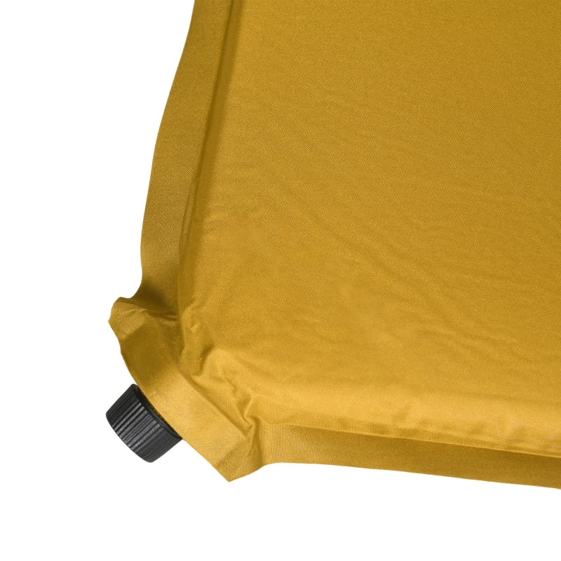 Single Sleeping Pad, Self-Inflating Inflatable Mattress, Khaki