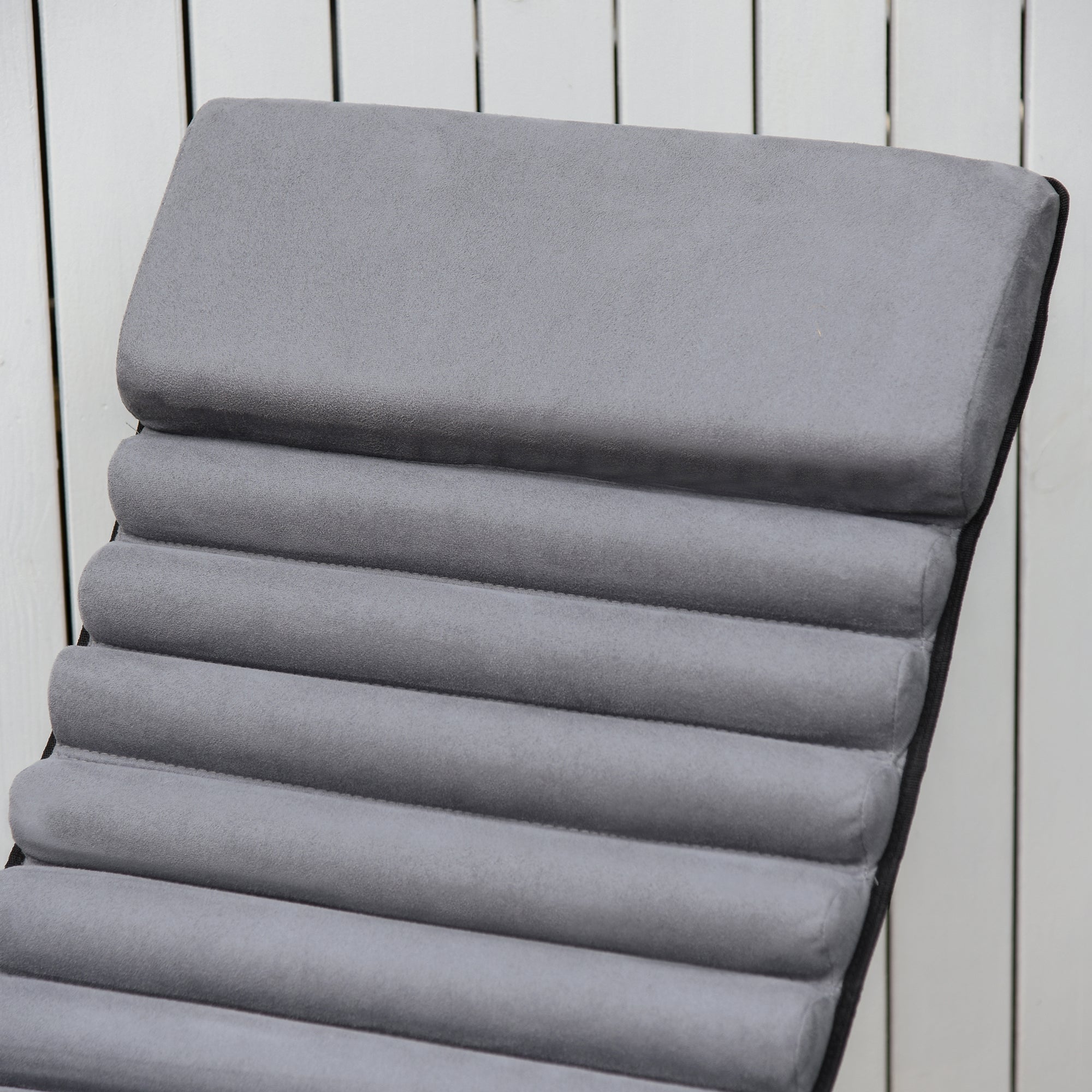 Ergonomic 2-in-1 Rocking Chair Garden Lounger Spherical Design Metal/Textilene Black