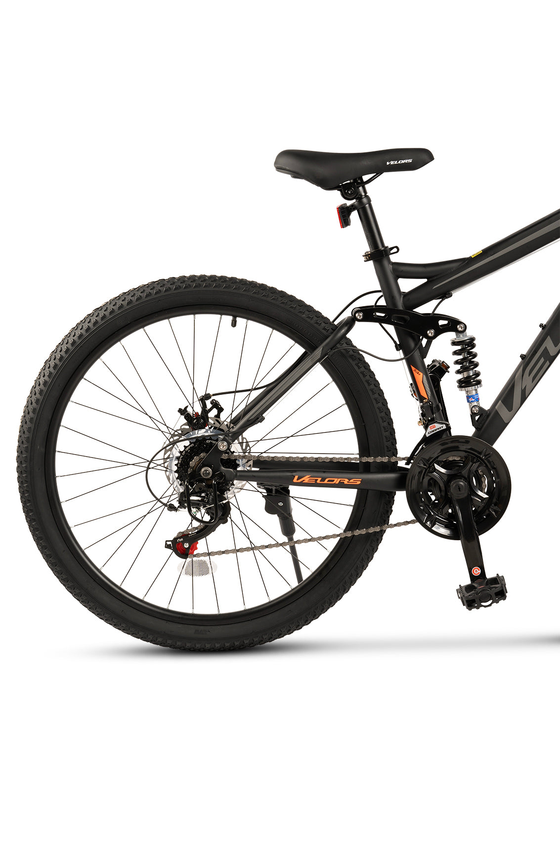 Velors Mountain Bike Full-Suspension 21-Speed Dual Disc Brakes 26-inch