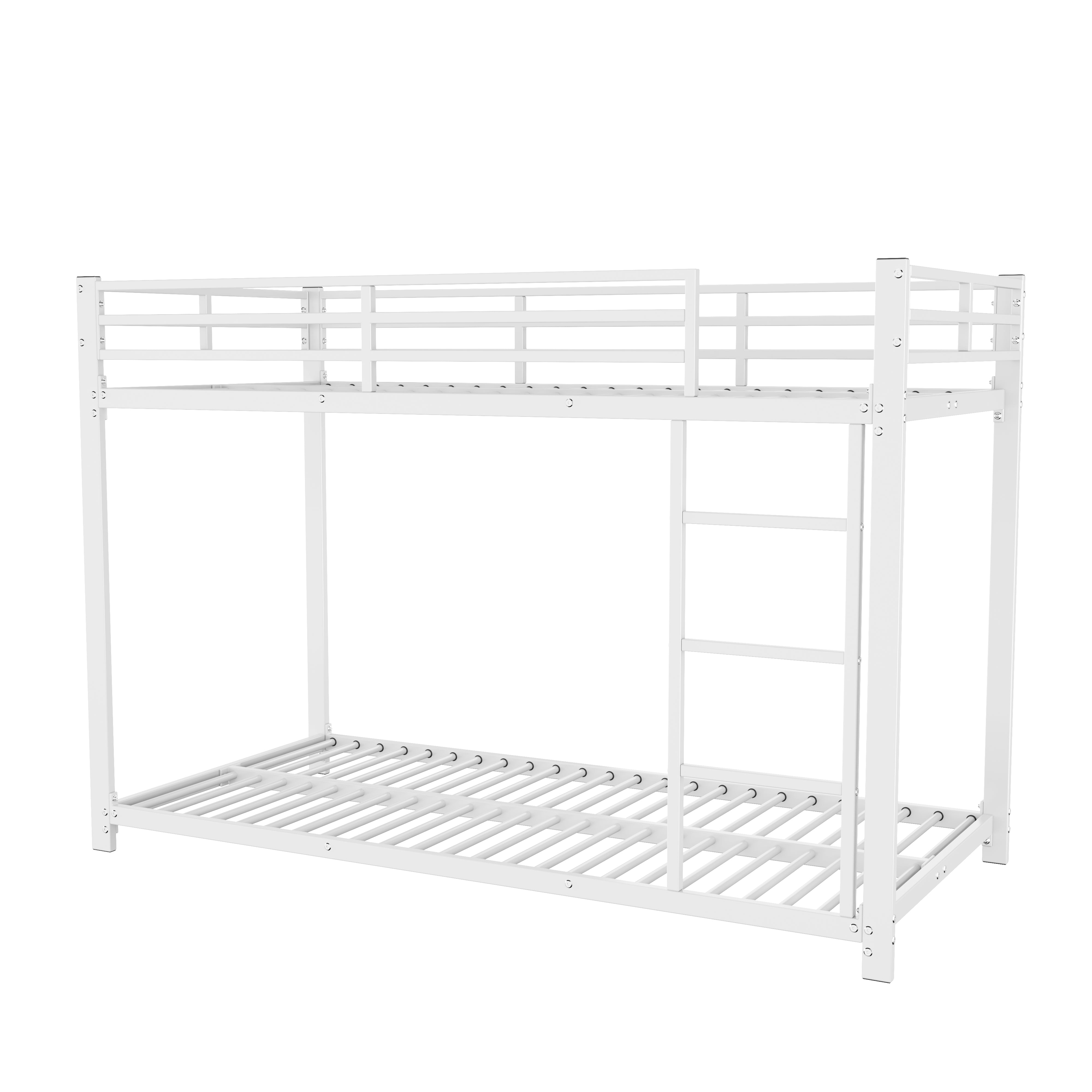 Children's Bunk Beds, Classic 90x200 Iron, White