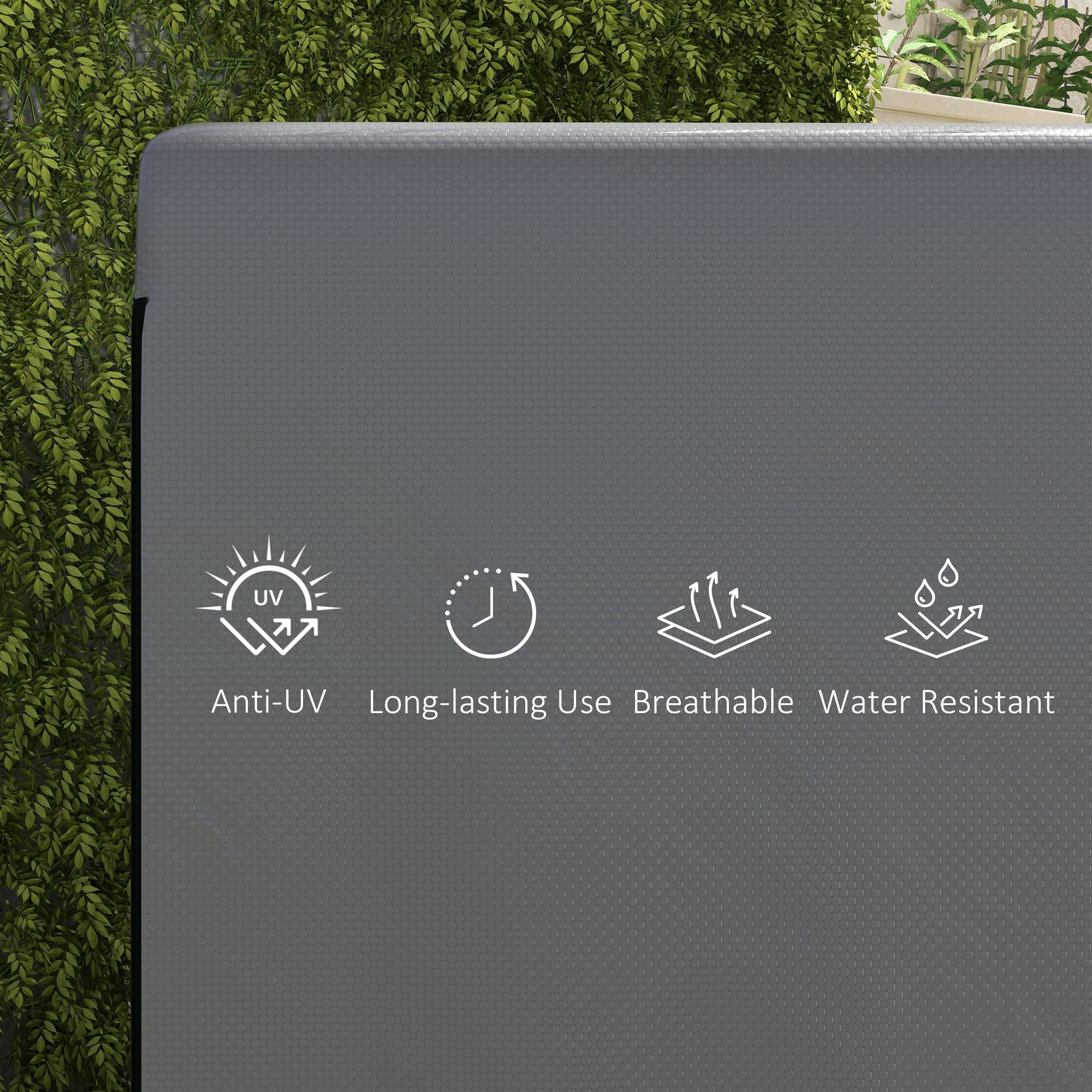 Patio Swing Chair Bench Cover Waterproof Anti-UV, Dark Grey