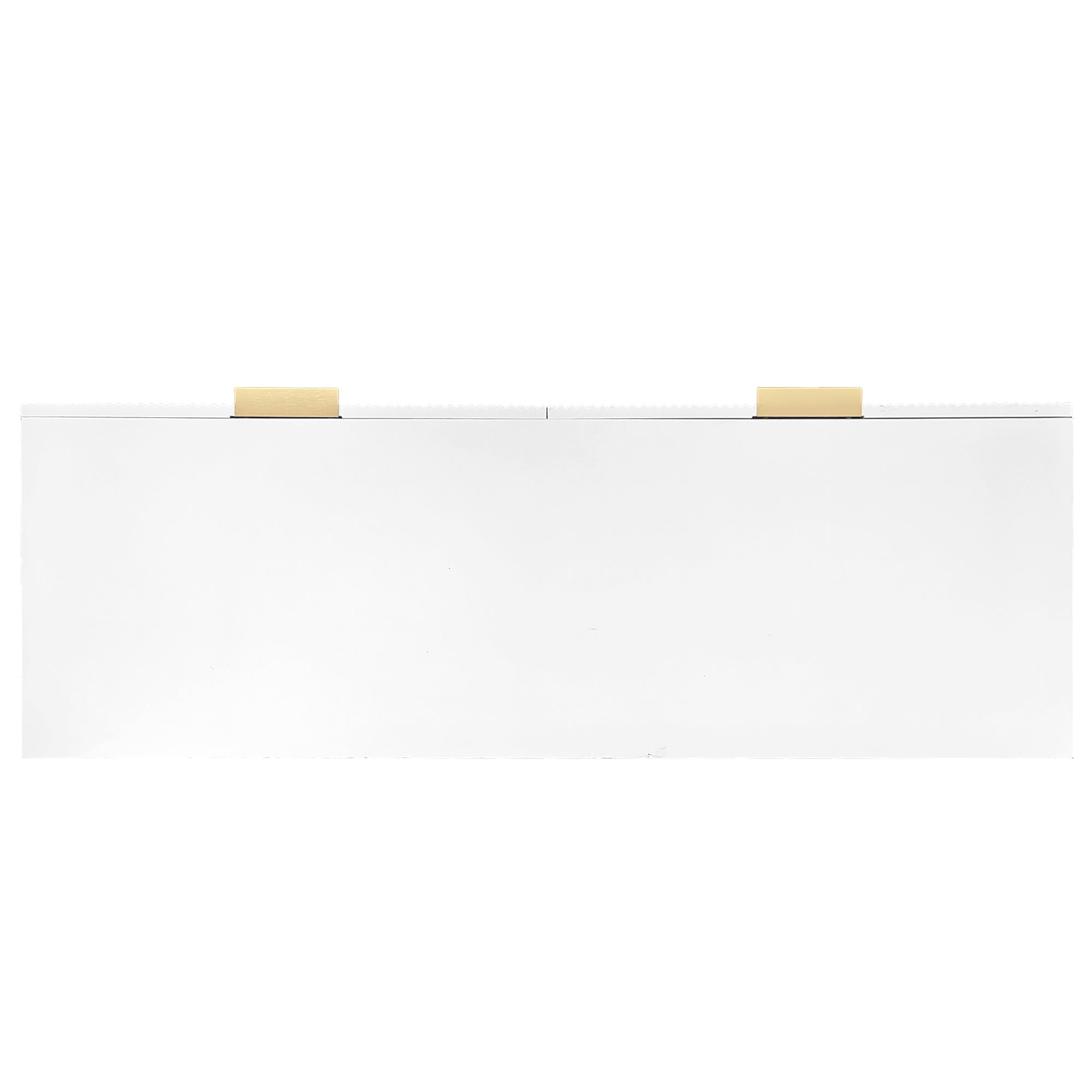 Sideboard, Modern Design Chest of Drawers, Wood, White and Gold