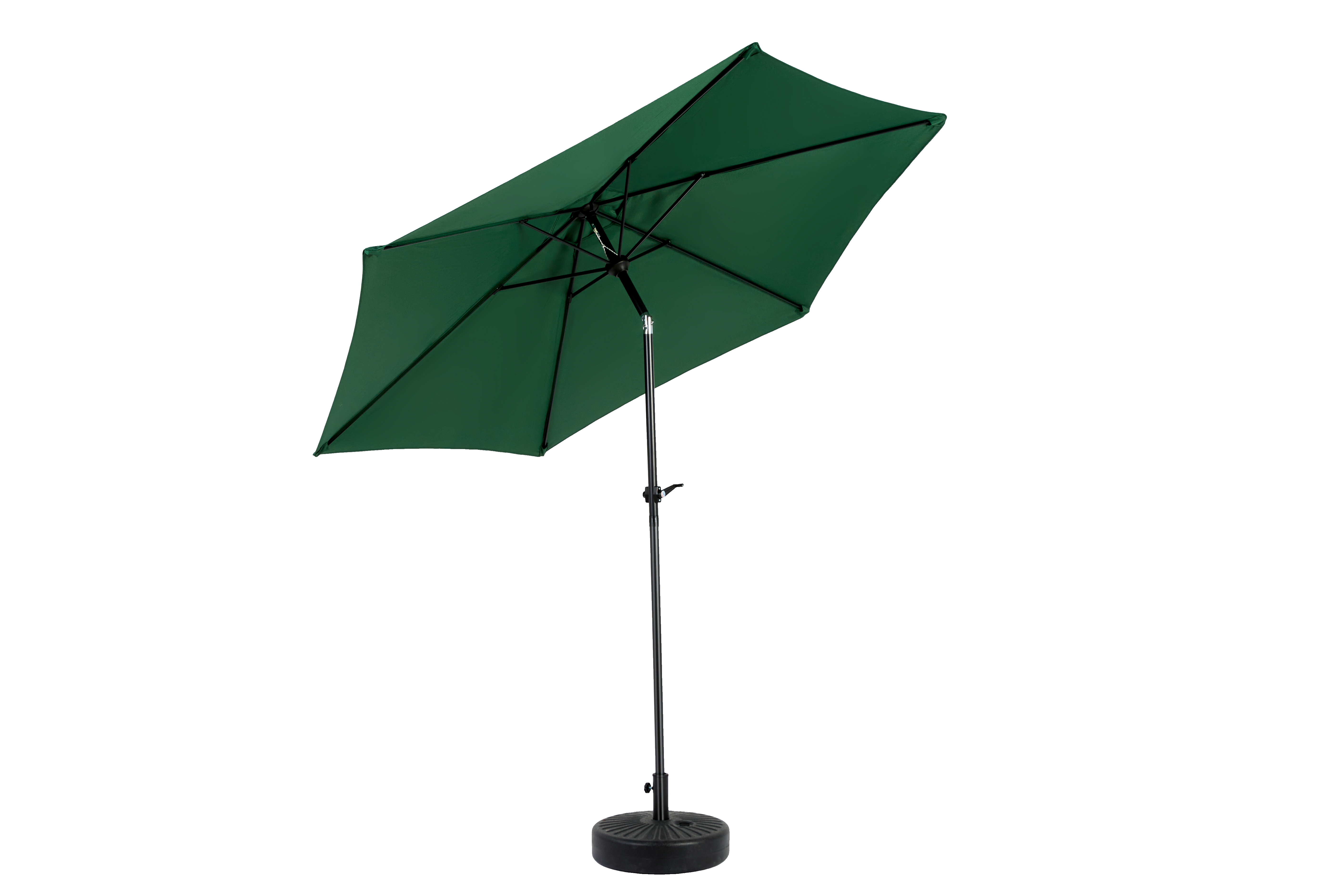 9 ft Double Sided Outdoor Umbrella Rectangular Large with Crank, Dark Green