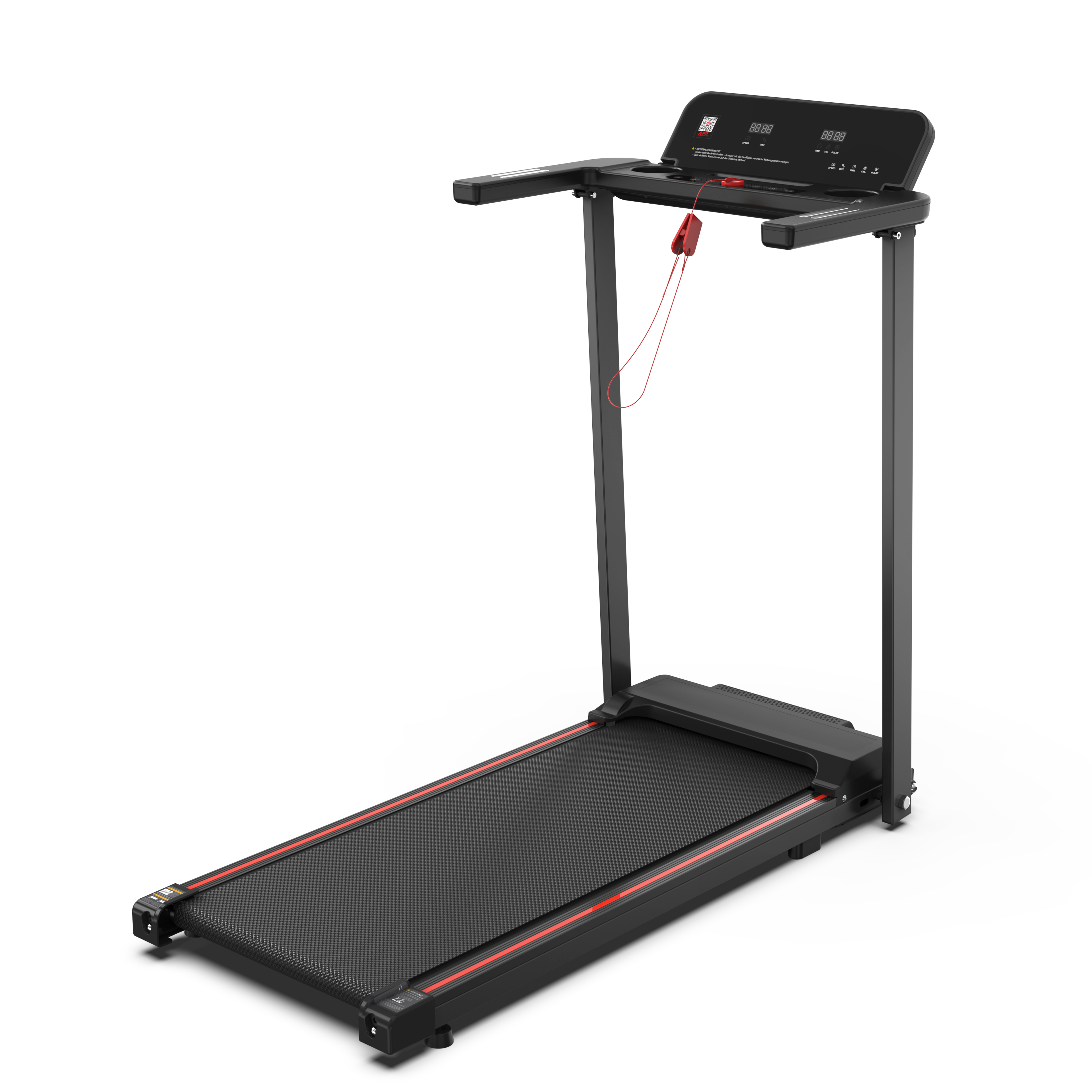 Electric Treadmill, Folding, 12 km/h Max Speed, LED Display, 120 kg Capacity
