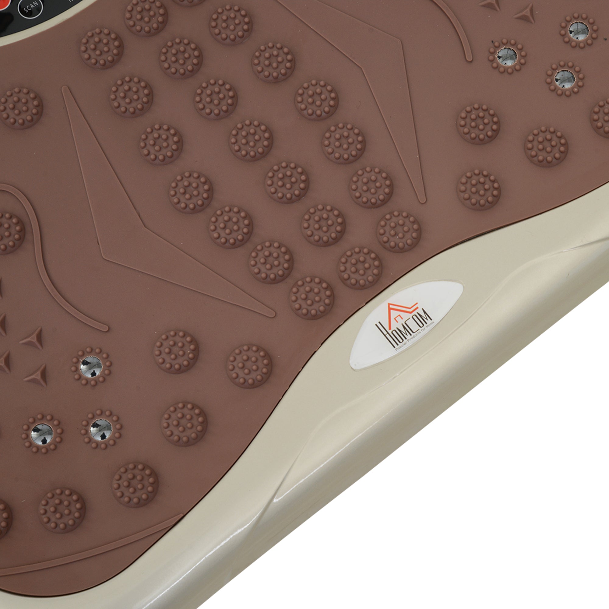 Vibration Plate Fitness Trainer with LED Display, USB Speaker, Training Bands, Remote Control