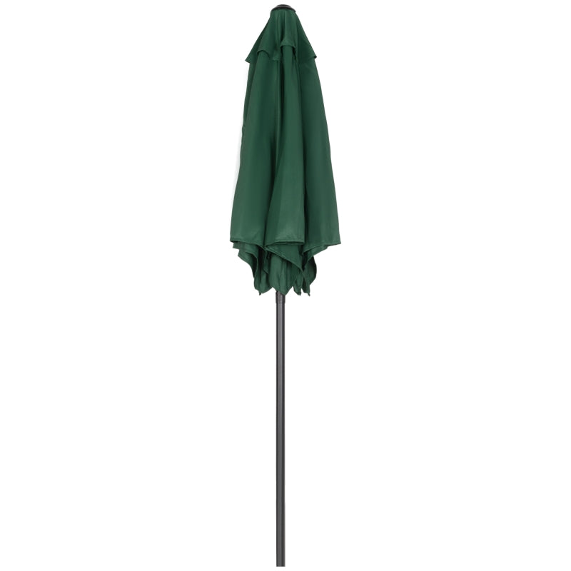 Parasol 196cm Hexagonal Windproof Crank Green
