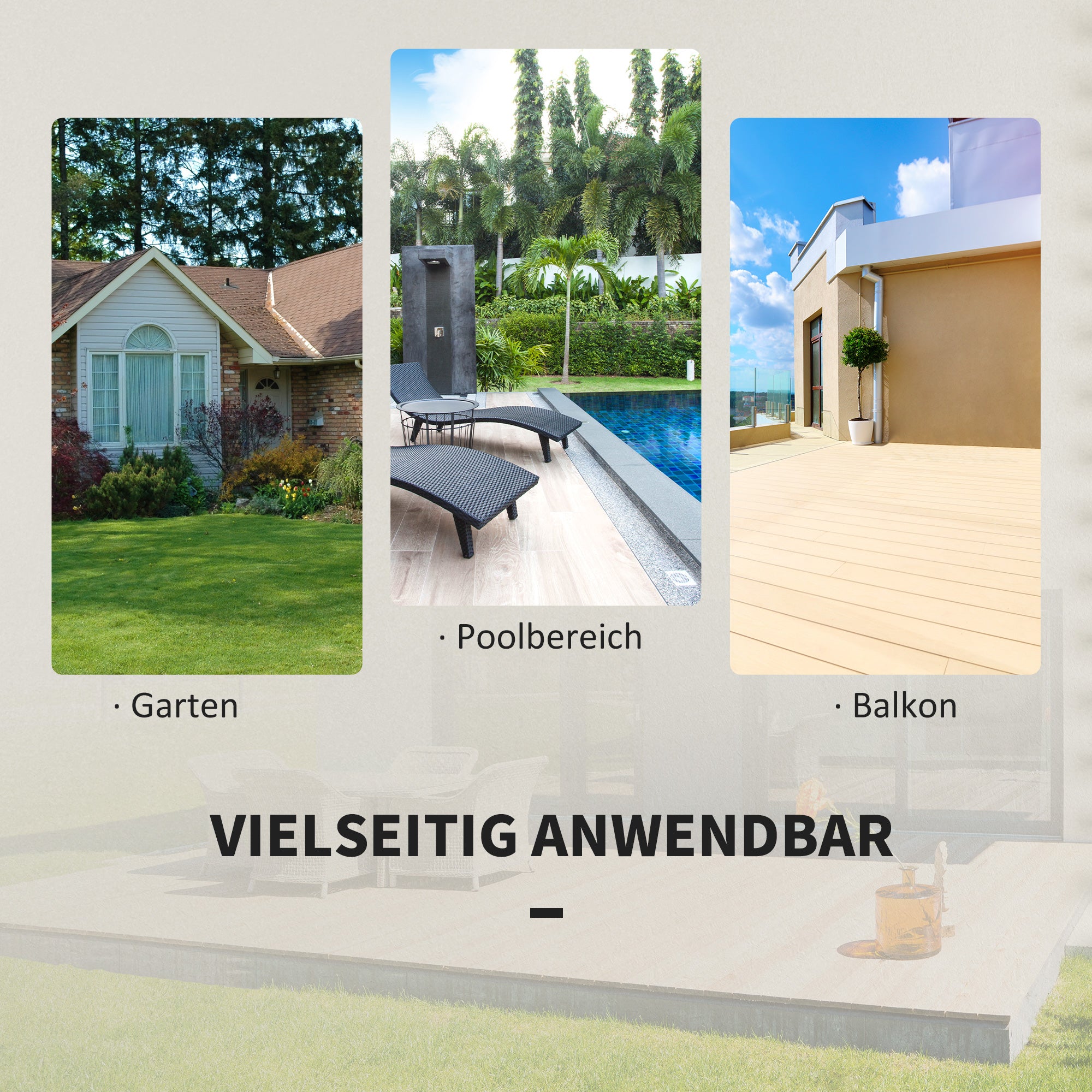 Polyrattan Bistro Set, 2-Person Garden Furniture, Grey