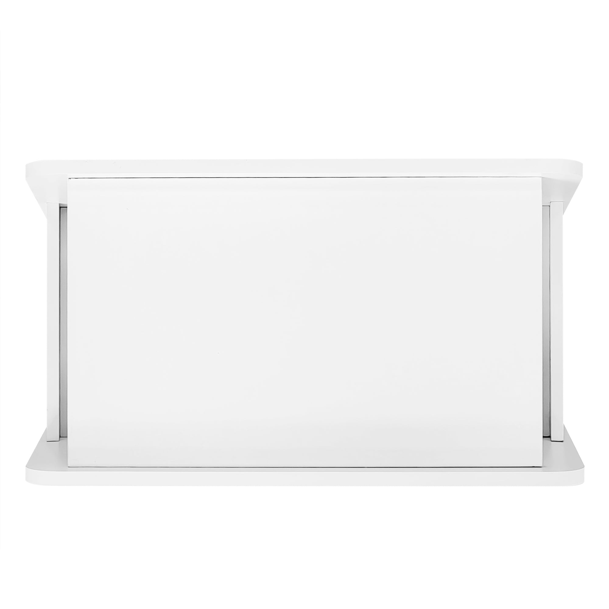Sideboard, Mobile Space-Saving with Casters, White