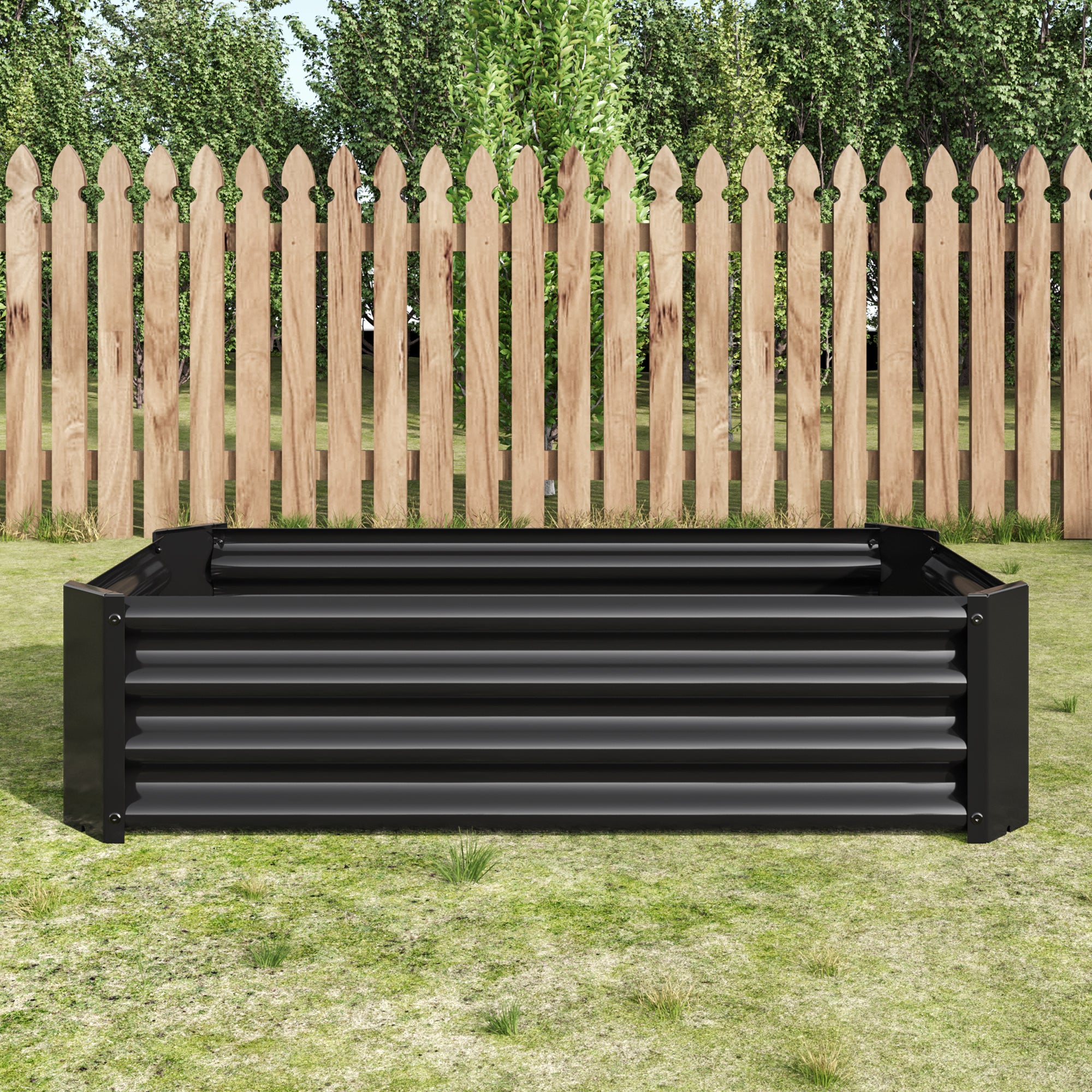 Raised Bed Metal Plant, Steel Rust Protection, Anthracite