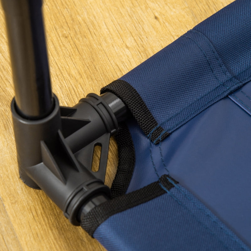 Dog Bed Outdoor Cat Bed, Metal & Oxford Fabric, Blue