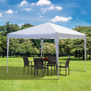 Pop-Up Folding Pavilion 2.95x2.95m UV Protection Steel and Oxford Fabric, White