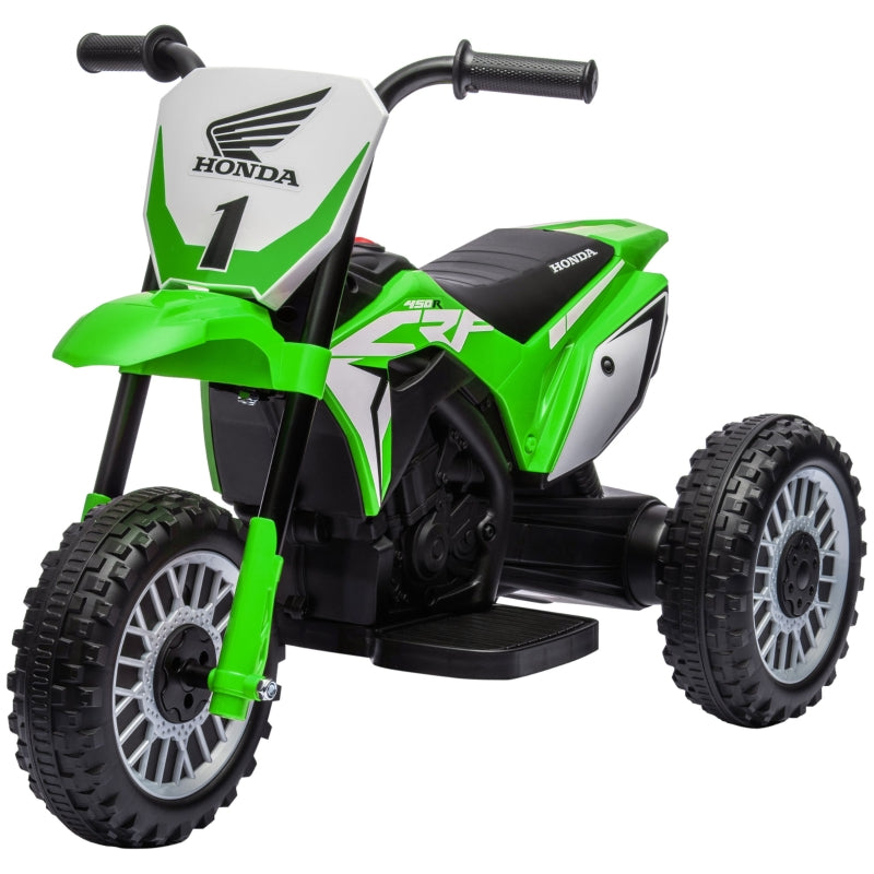 Honda electric children's motorcycle, 3 km/h, sound effects, for 18-36 months, green