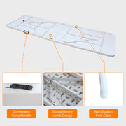 Folding Table 244cm, Portable Heavy Duty, White
