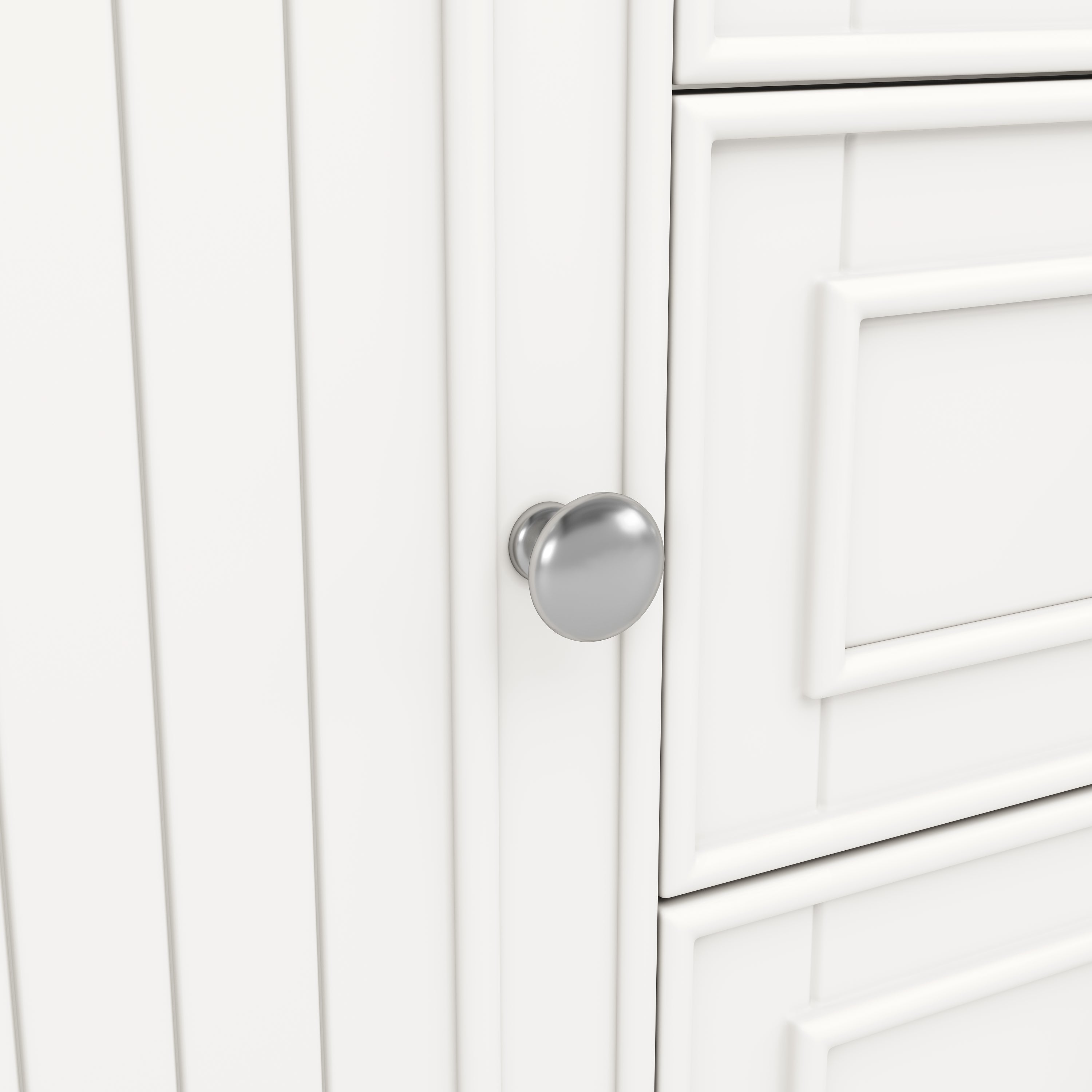 Bathroom Vanity Unit Wall-Mounted 3 Drawers Modern Style 78.5x46x46.8cm - White