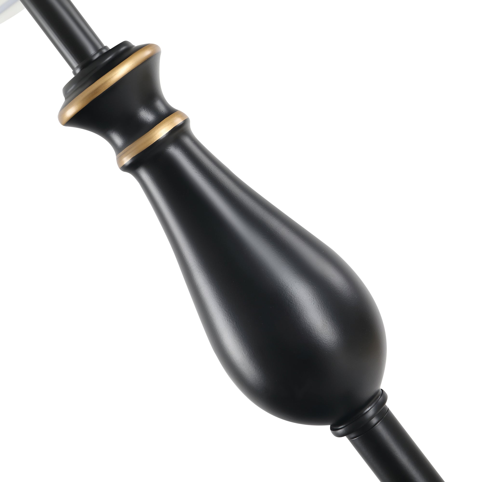 3-Piece Lamp Set, Vintage Table Floor Lamp, Metal and Cotton