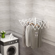 Wall Dryer, Space-Saving Clothes Airer, Metal White