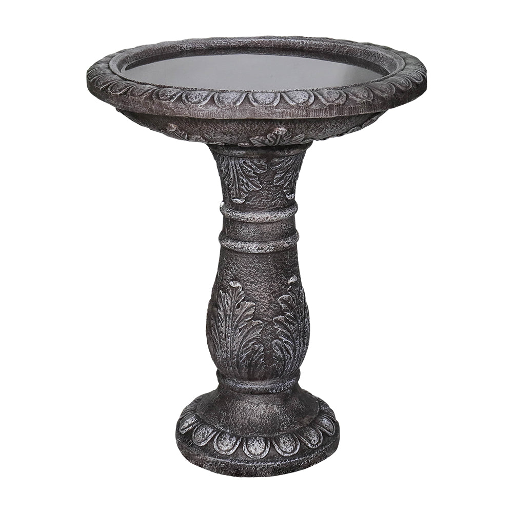 Birdbath Fountain 62cm Height x 51cm Diameter, Fiber-Reinforced Concrete