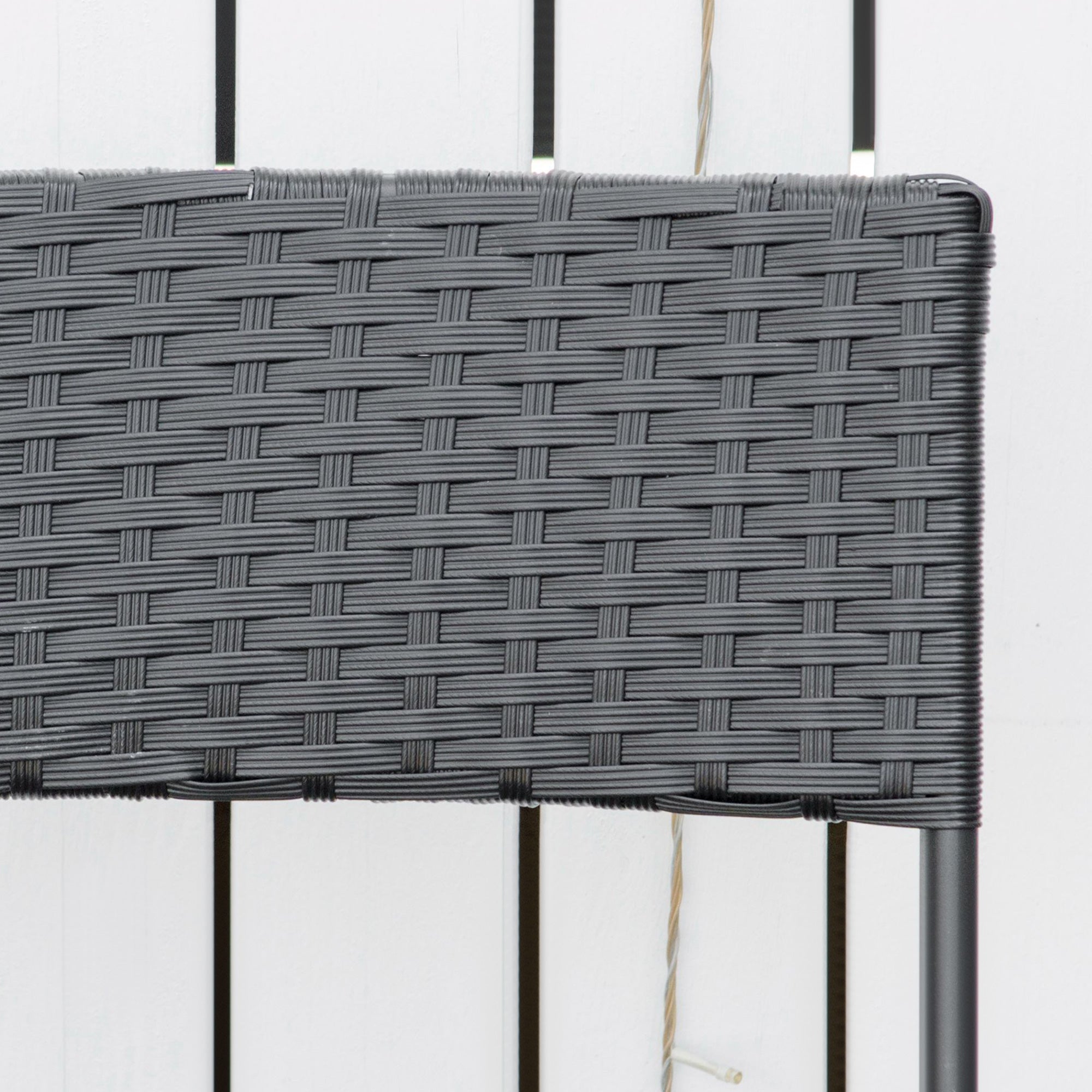 Polyrattan Bistro Set for 2 People, Rattan Seating Group Garden Furniture, Brown