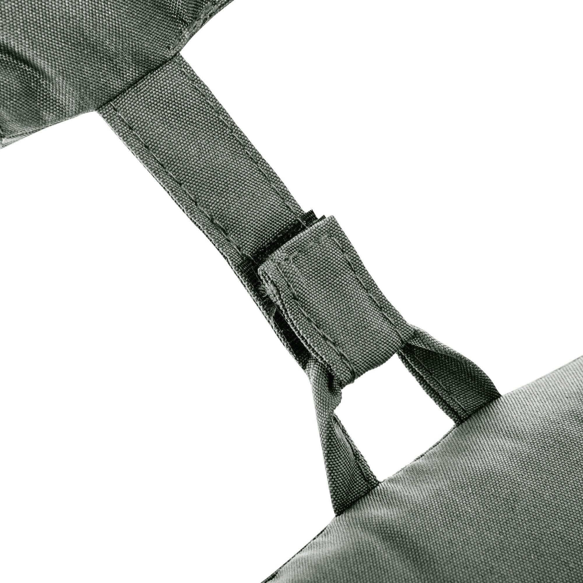 Lounger Cushion, Garden, Removable Headrest, Polyester Cotton Fibre, Grey