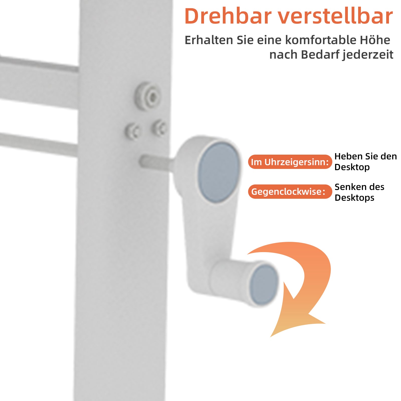 Adjustable Study Desk - Height-Adjustable, Multi-Purpose Home/Office, Compact