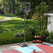 Basketball Stand, Height-Adjustable with Wheels, Steel