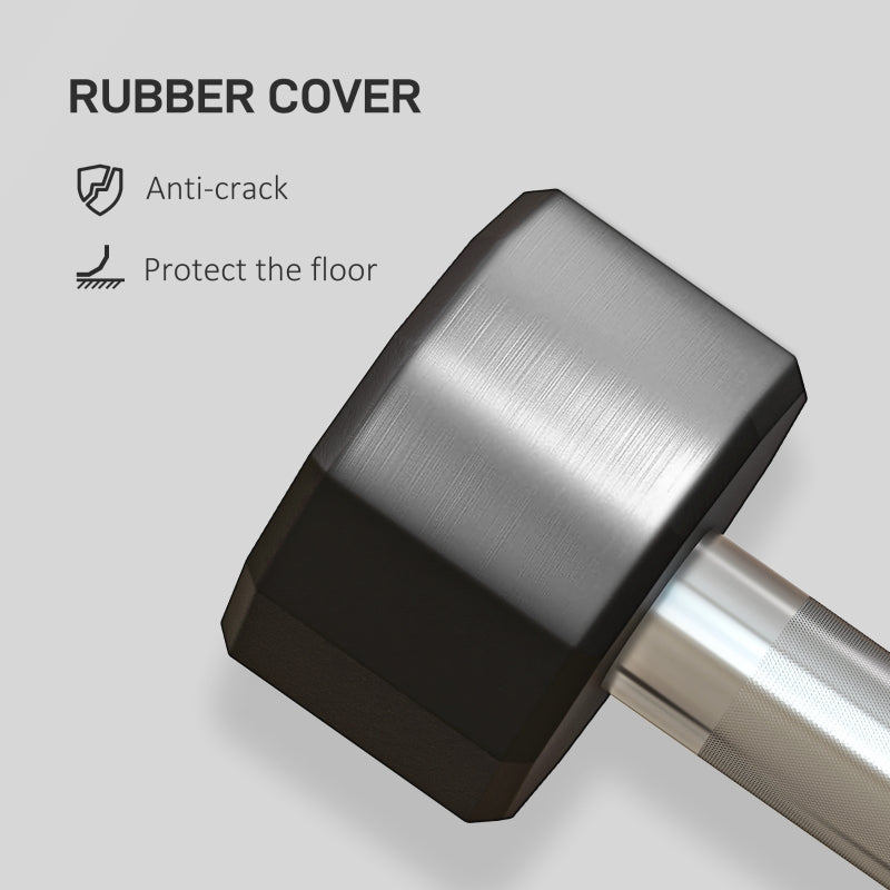 SPORTNOW Dumbbells Weights Set, 2 x 2kg, 12-Sided, Non-Slip Grip