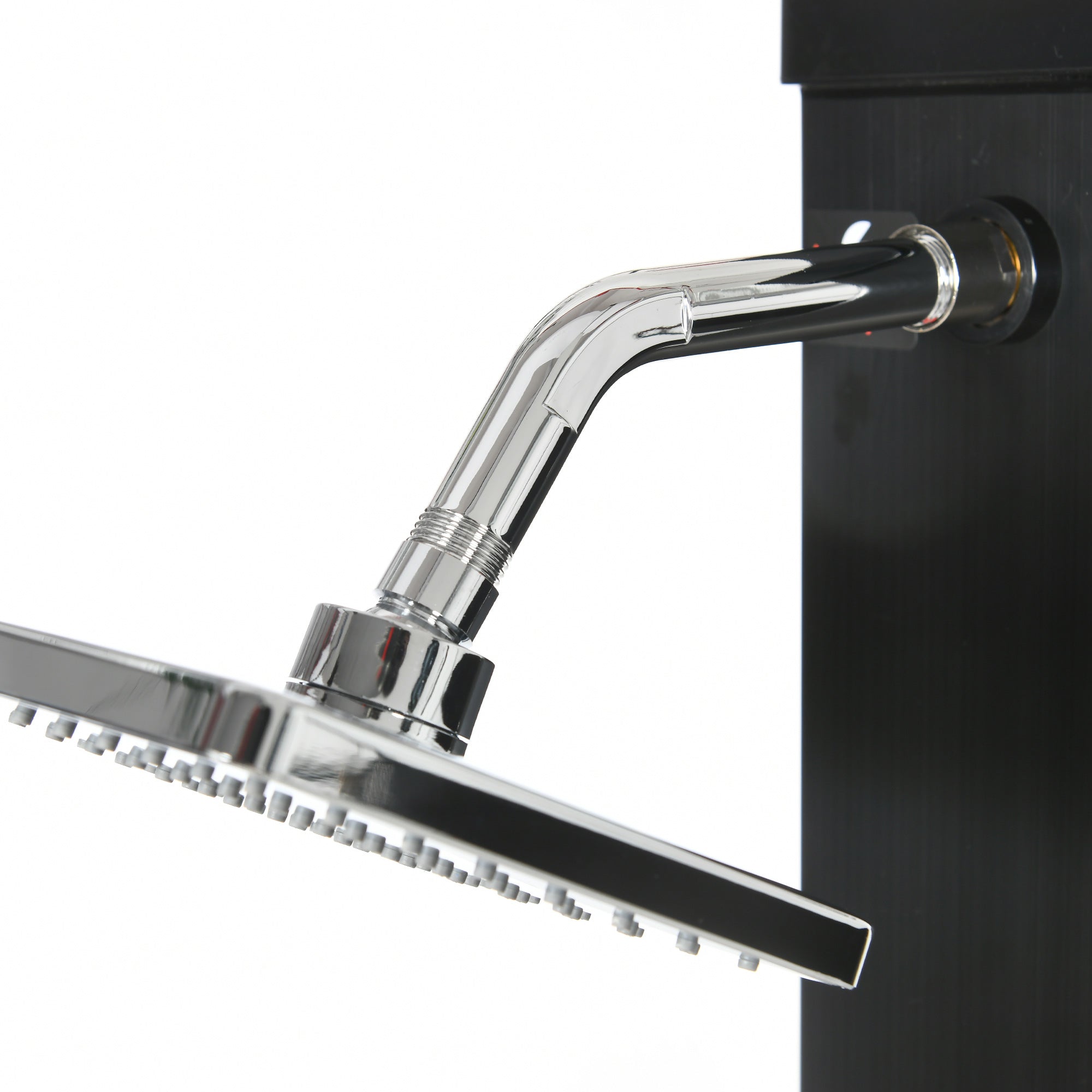 Solar Shower 40L Outdoor with Foot Shower Rain Head, Black