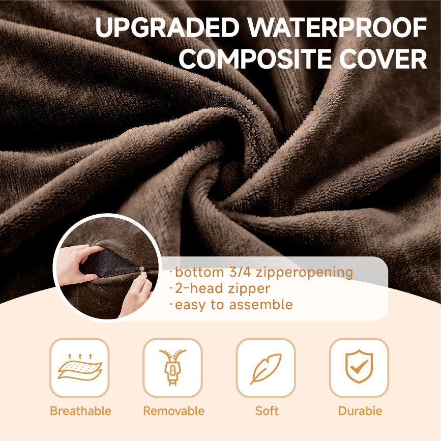 5FT Bean Bag Chair Sofa, Soft Comfortable Reading Chair for Adults, Bean Bag