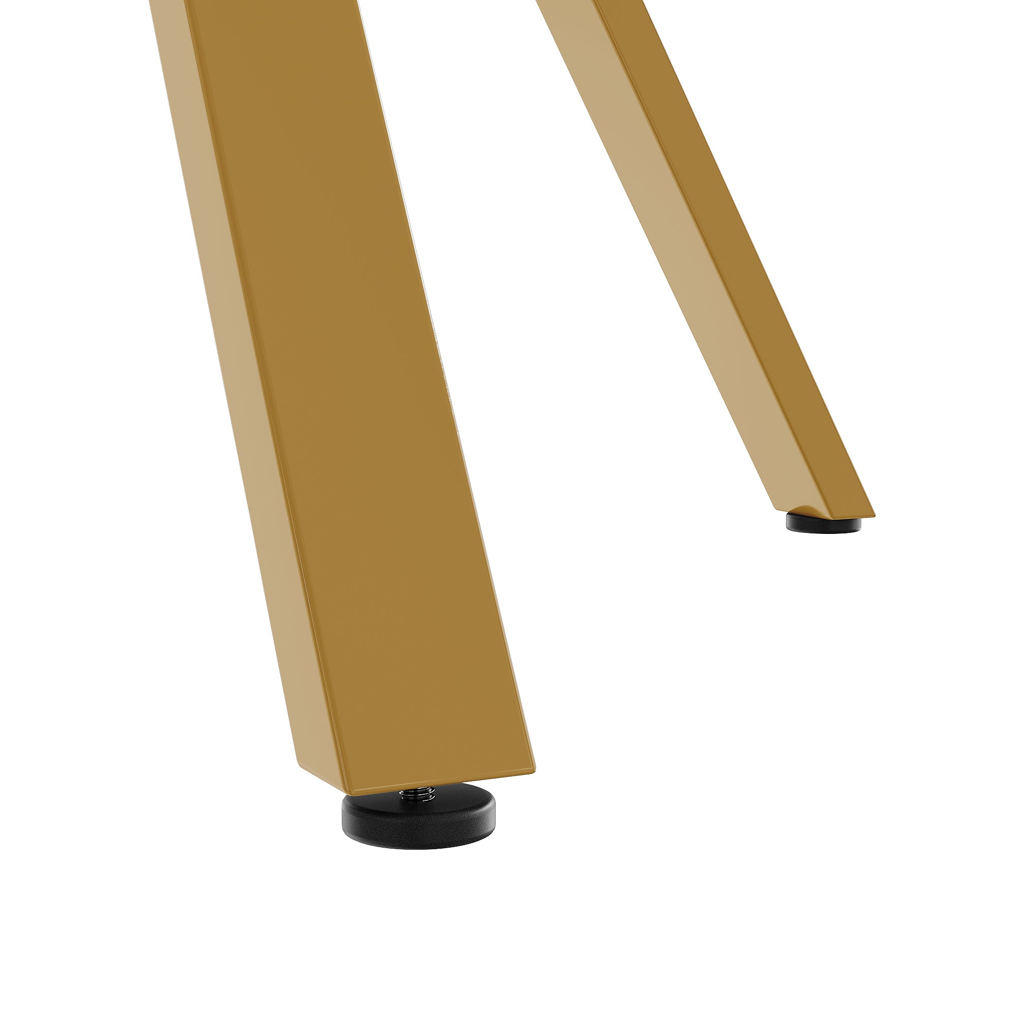 Round Marble Dining Table 1m and X-Leg Coffee Table - Black Gold