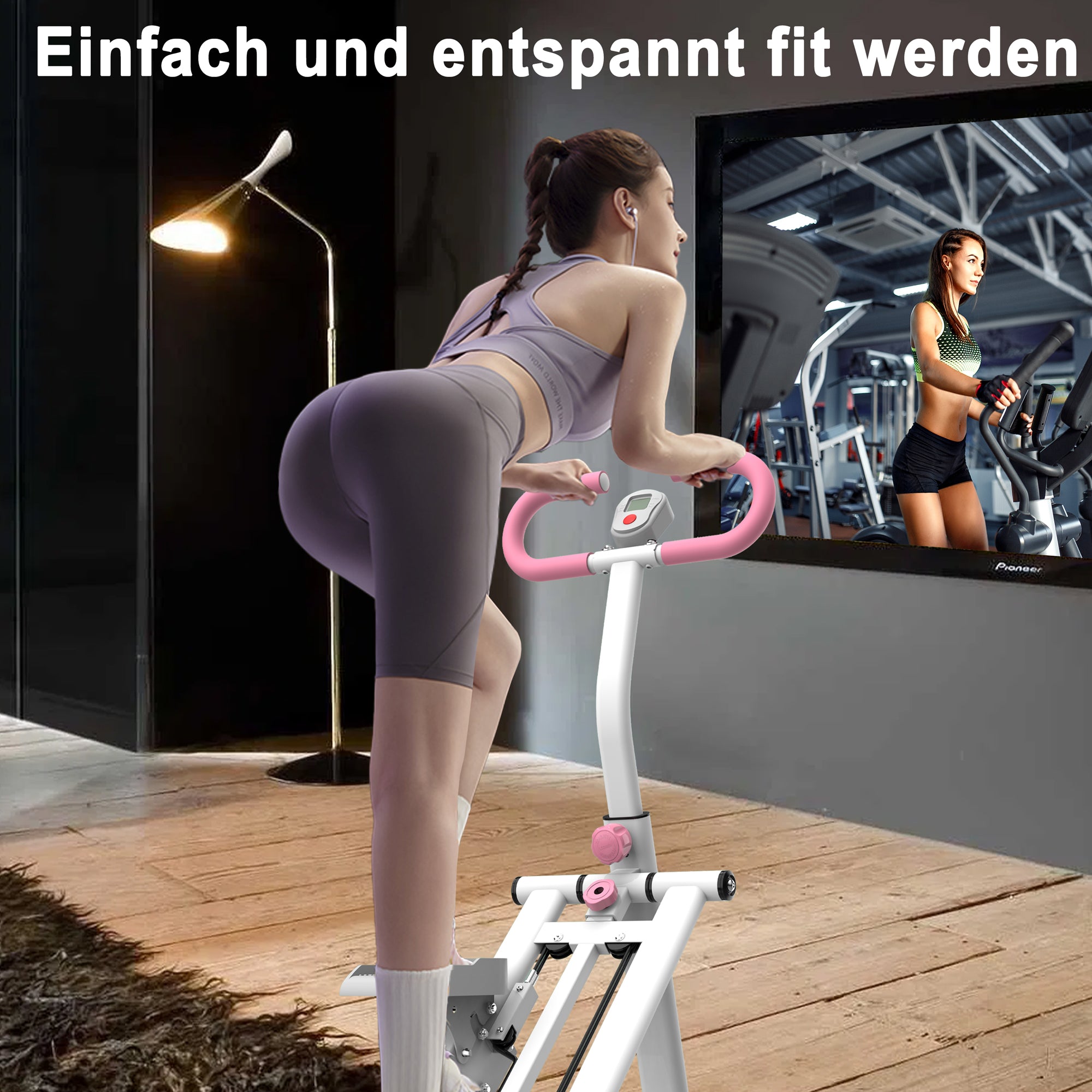 Stair Stepper, Adjustable Resistance Training Equipment for Home Gym & Office