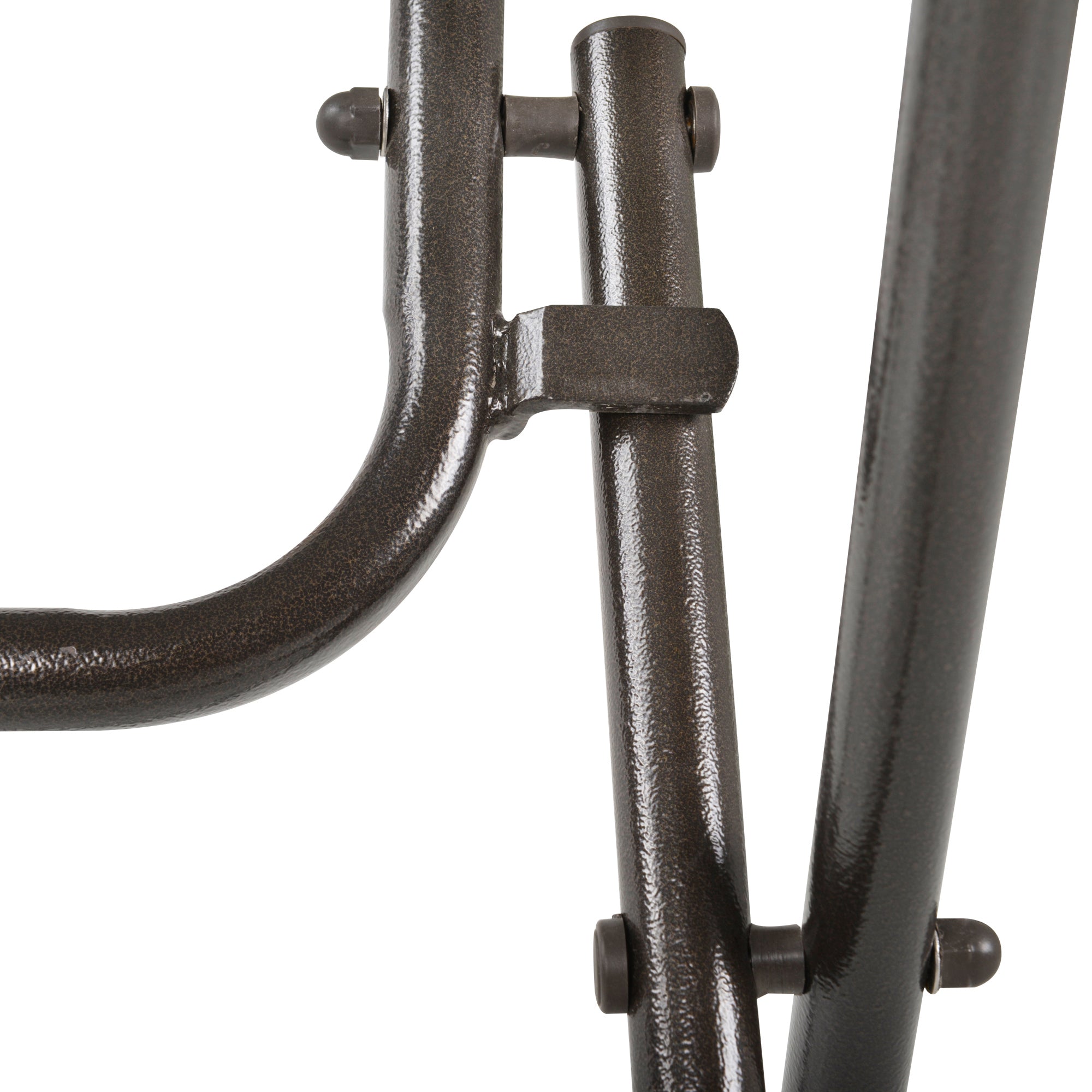 Camping Table Folding Round Ø68cm Rattan Steel