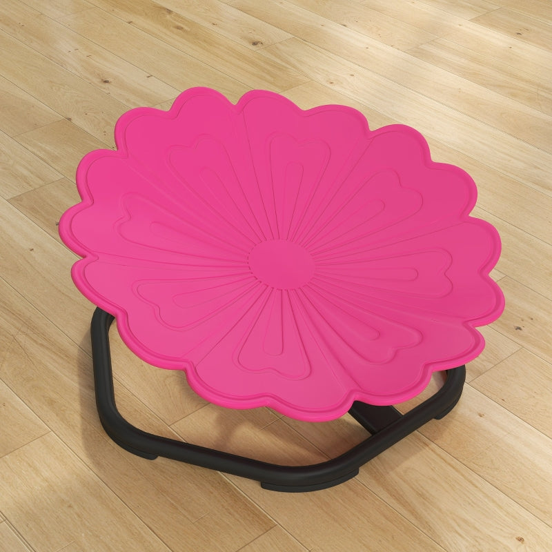 Flower-Shaped Sensory Spinning Chair Non-Slip Base Balance/Coordination Pink