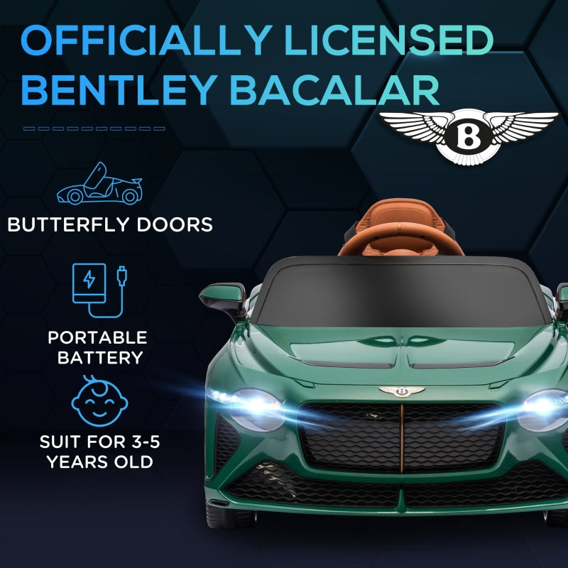 Bentley Bacalar 12V Electric Car with Remote Control, Green