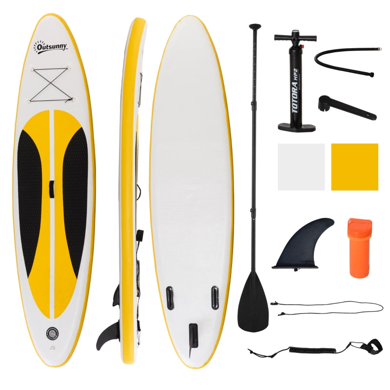 Inflatable Stand Up Paddle Board, Non-Slip & Ultra-Light with ISUP Accessories, White