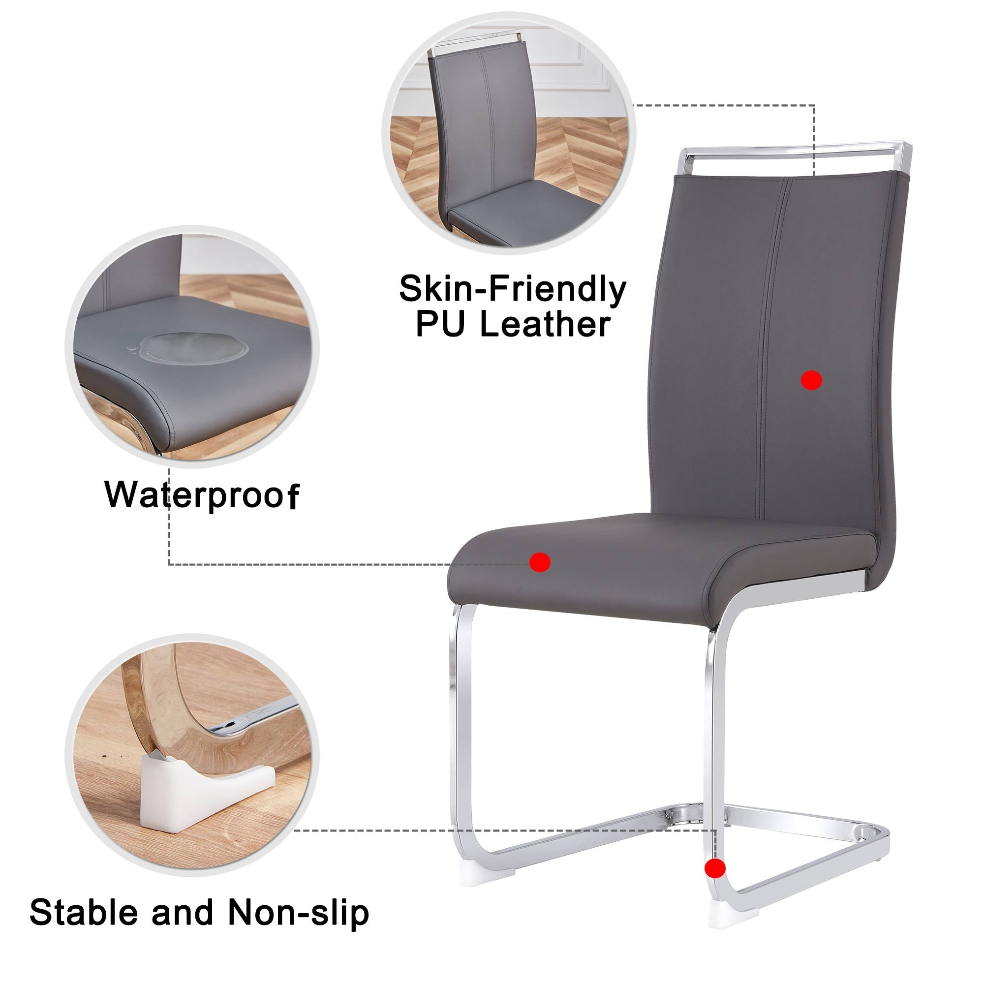 Cantilever chair (Set of 4)