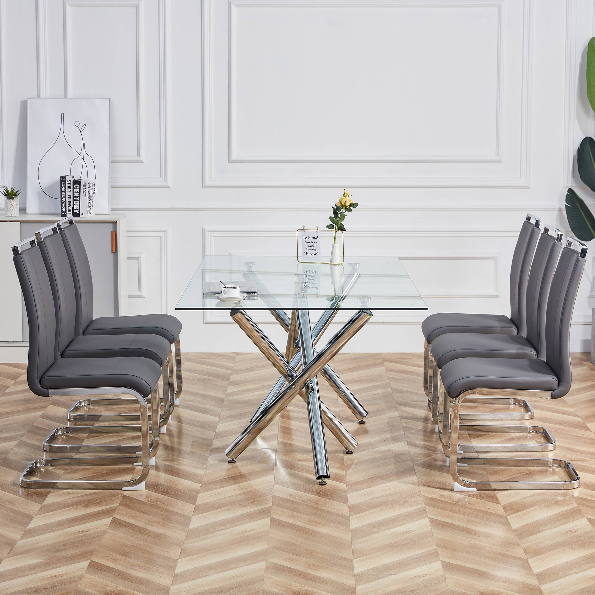 Cantilever chair (Set of 4)