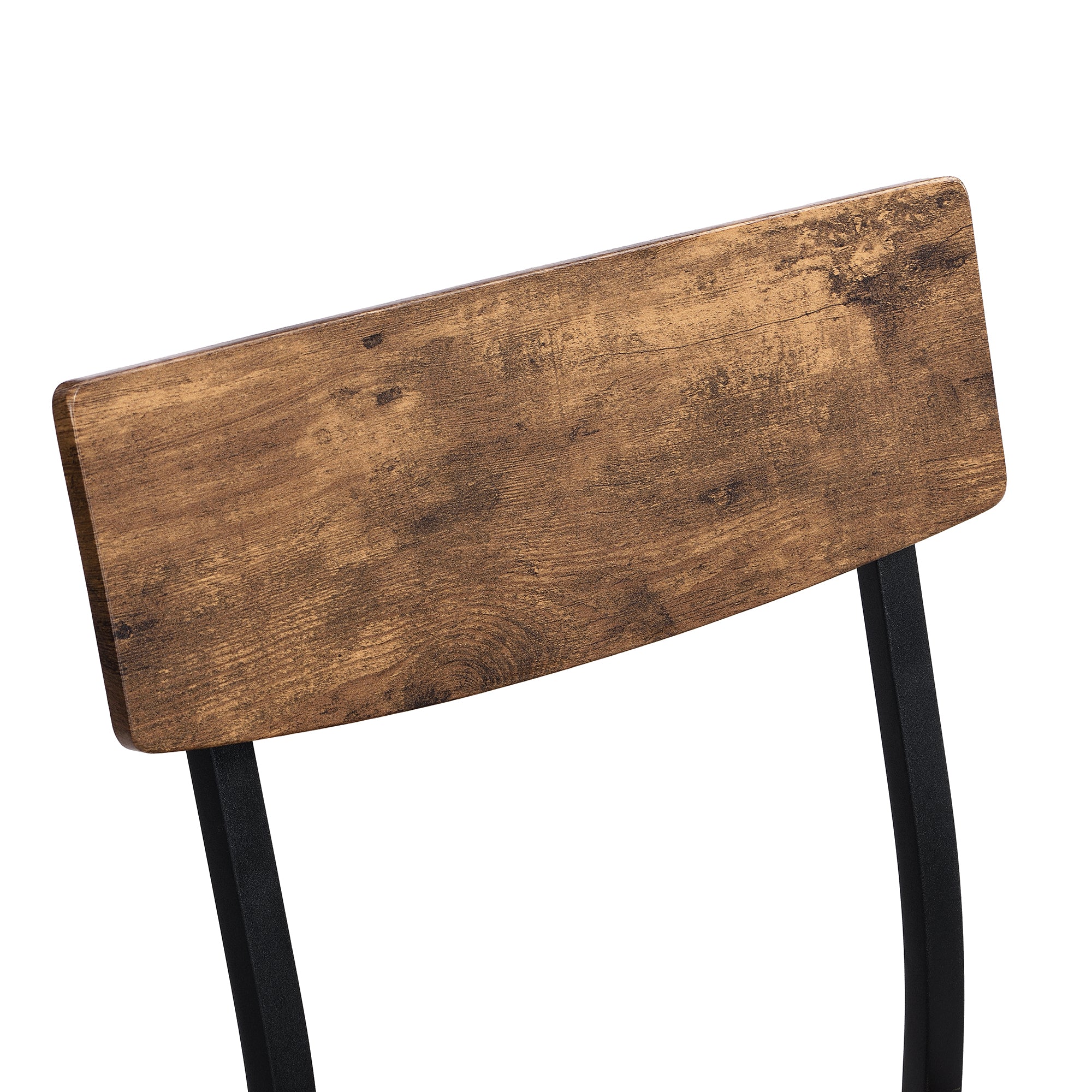 6-Piece Dining Set Table Chair and Bench Industrial Wood and Steel