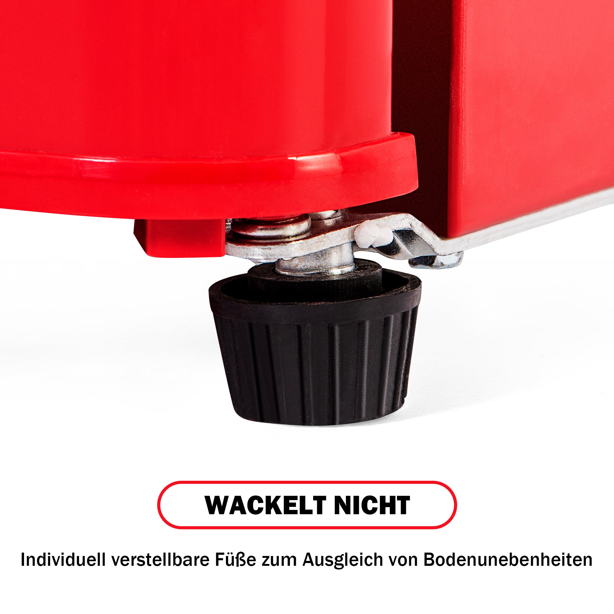 Retro Refrigerator Freezer Combination, 60L Total Volume, 22L Freezer, Red