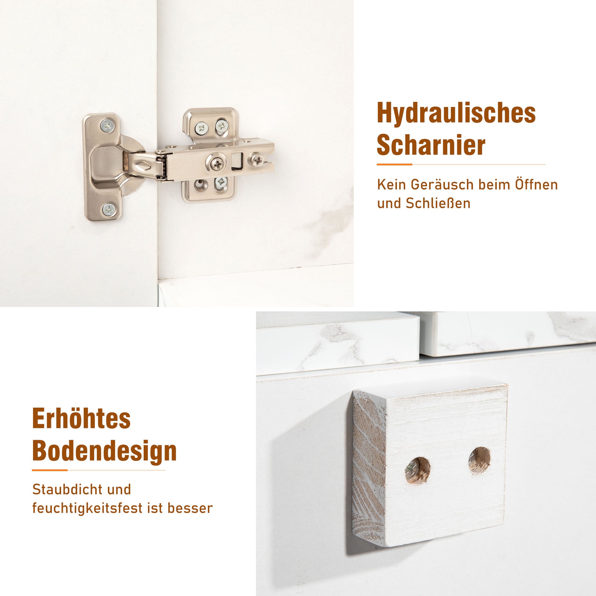 Sideboard Storage Cabinet 208 cm 4 Doors 2 Drawers, Kitchen/Buffet