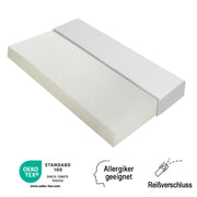 Mattress Comfortable Bedspread with Anti-slip Grips, Oeko-Tex Certified, Ergonomic, Breathable, Durable, Firmness H3, 90x200cm