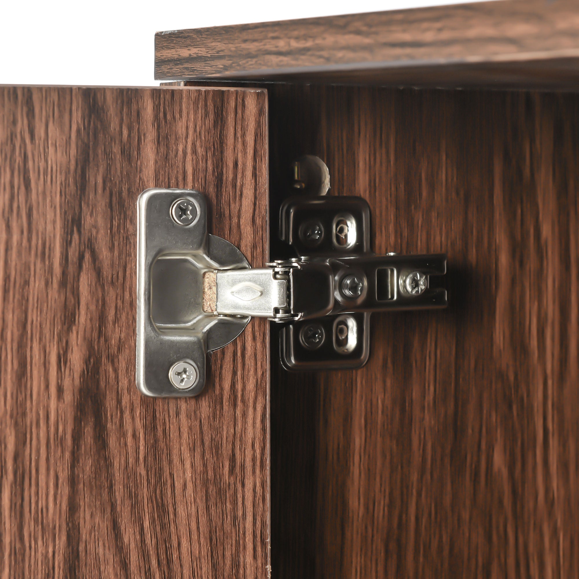 Sideboard, Three Doors, Solid Wood Veneer with Golden G