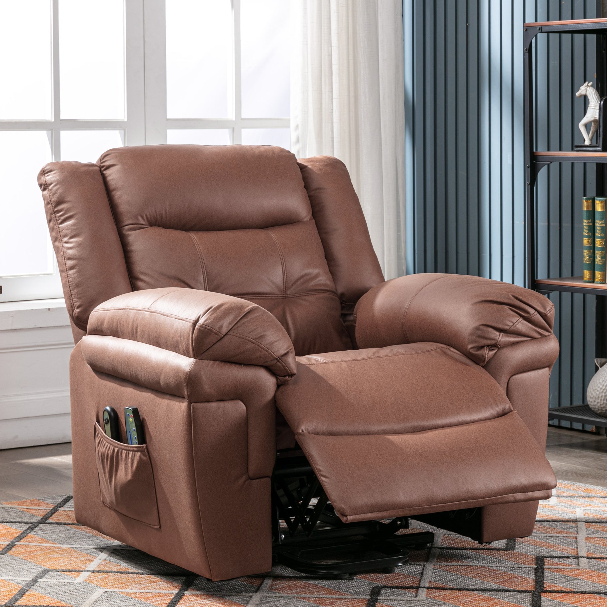 Power Lift Recliner, Electric Massage Heating Chair for Seniors, Tech Cloth
